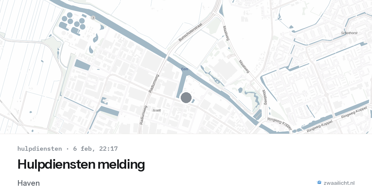 Hulpdiensten melding — 6 feb 2026