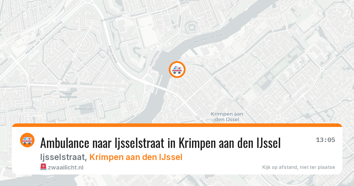 Ambulance naar Ijsselstraat in Krimpen aan den IJssel — 31 mei 2026