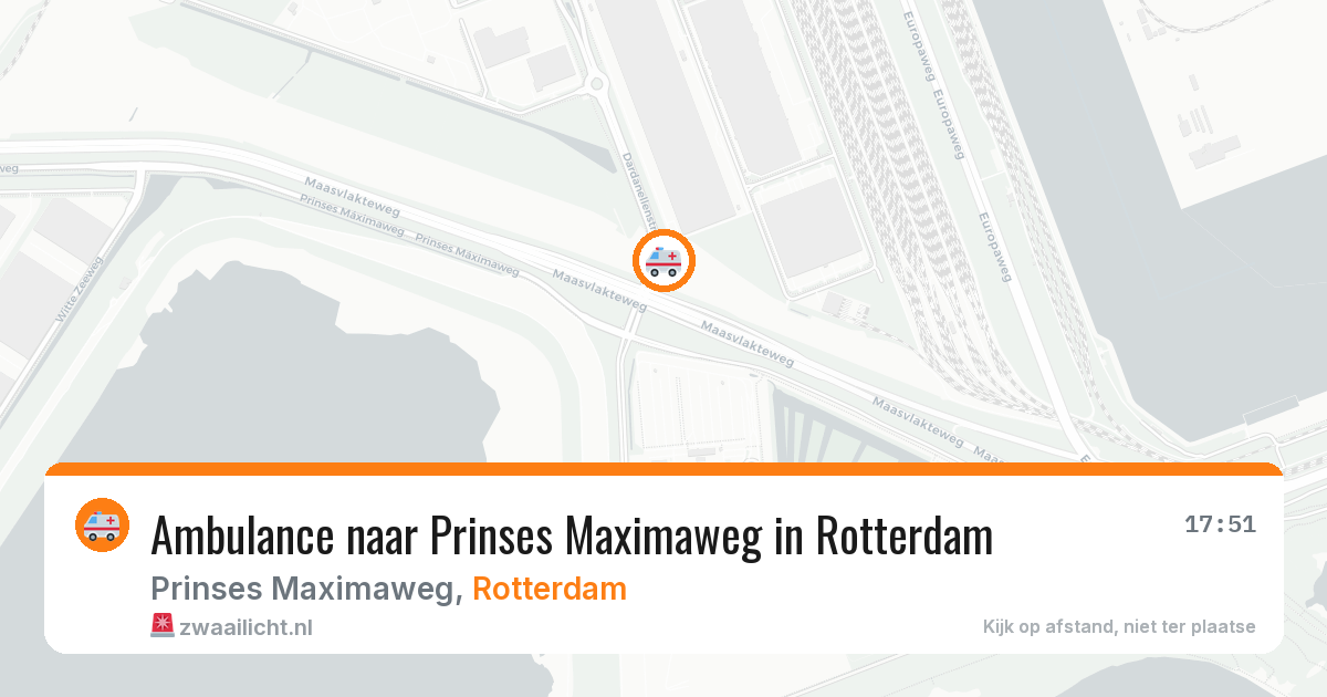 Ambulance naar Prinses Maximaweg in Rotterdam — 8 aug 2026