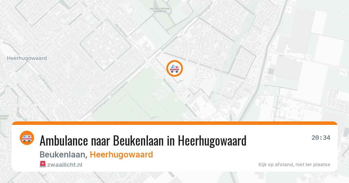 Ambulance naar Beukenlaan in Heerhugowaard — 13 apr 2026