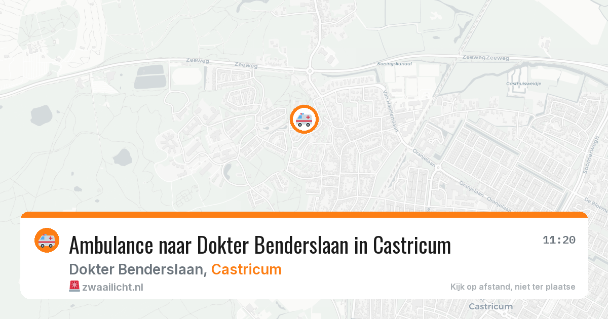 Ambulance naar Dokter Benderslaan in Castricum — 24 mei 2026