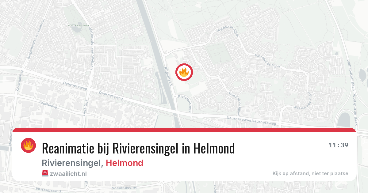 Reanimatie bij Rivierensingel in Helmond — 6 jun 2026