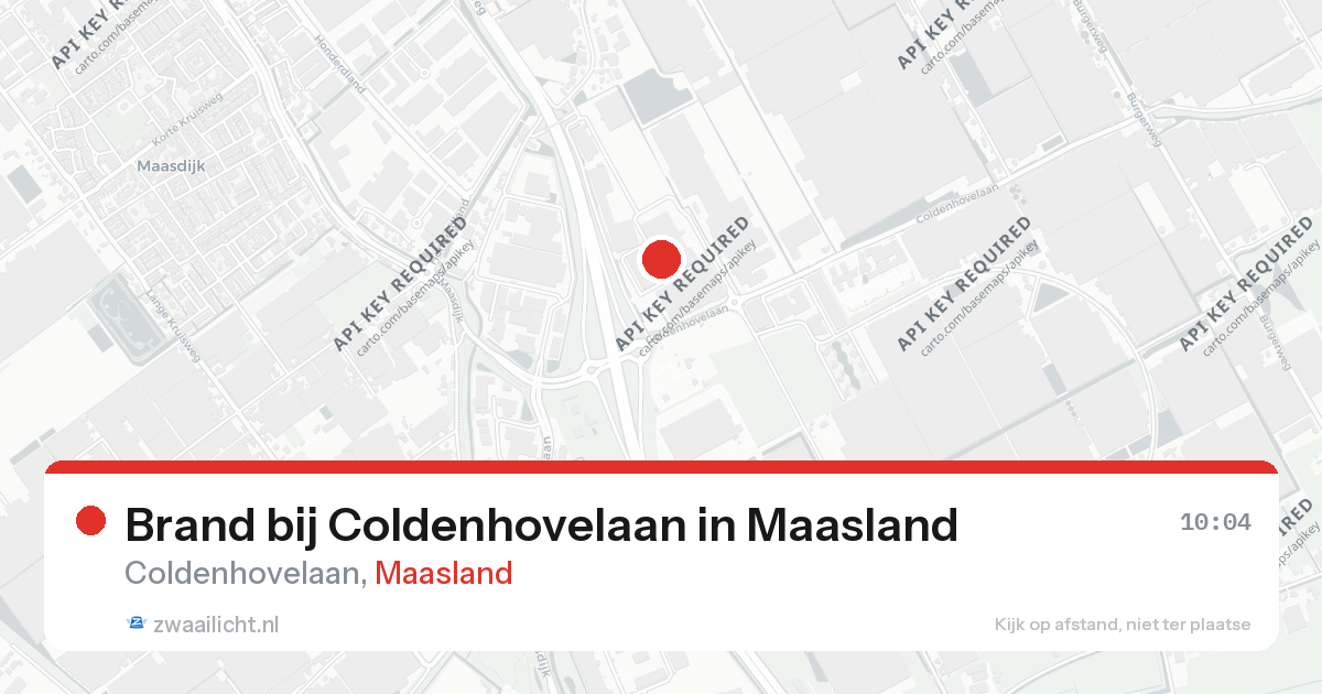 Brand bij Coldenhovelaan in Maasland — 26 aug 2026