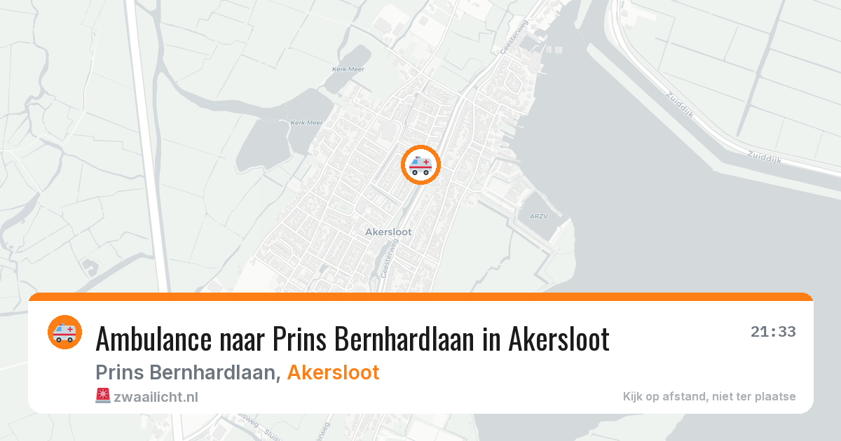Ambulance naar Prins Bernhardlaan in Akersloot — 13 jul 2026