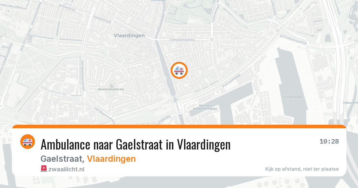 Ambulance naar Gaelstraat in Vlaardingen — 24 jun 2026