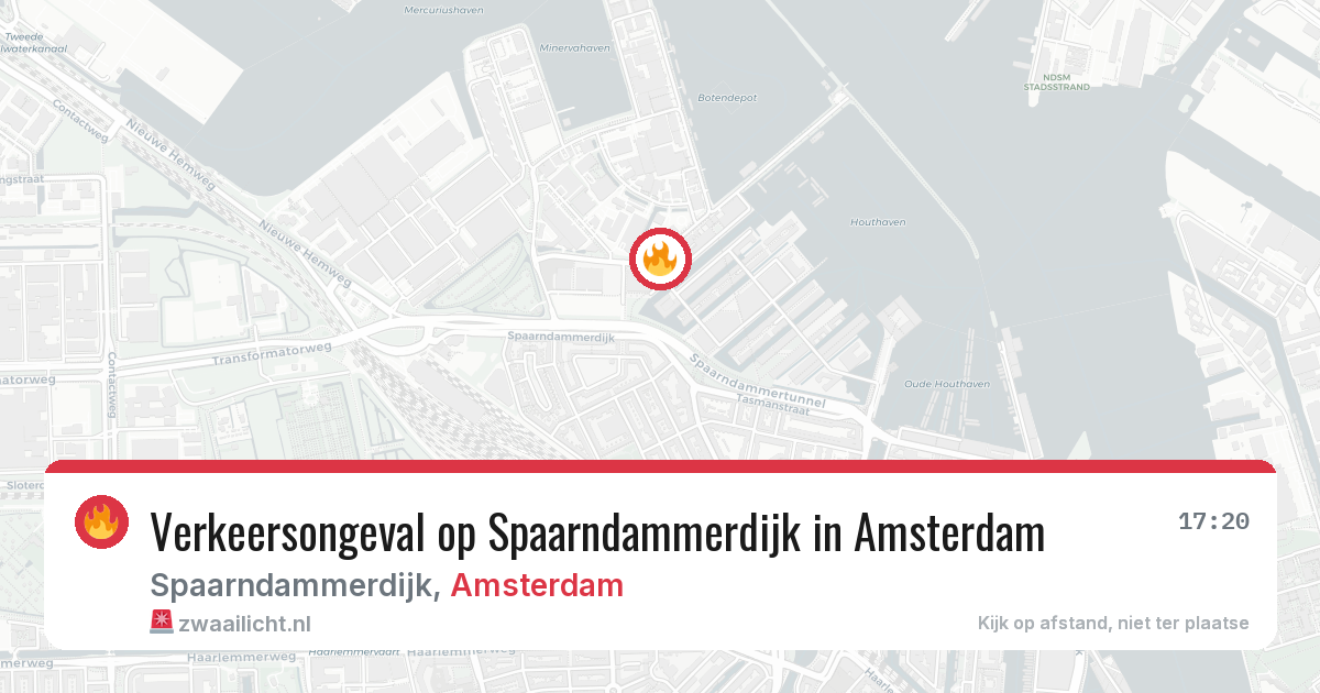 Verkeersongeval op Spaarndammerdijk in Amsterdam — 4 apr 2026