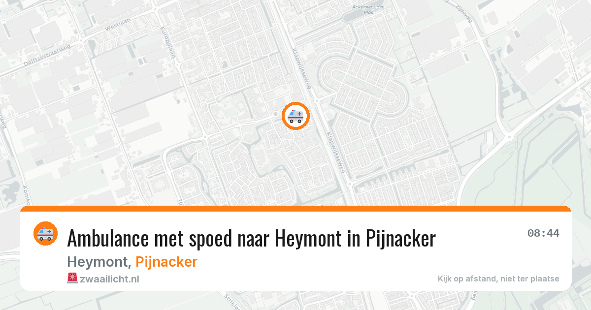 Ambulance met spoed naar Heymont in Pijnacker — 21 jan 2026