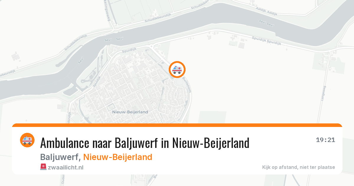 Ambulance naar Baljuwerf in Nieuw-Beijerland — 22 apr 2026
