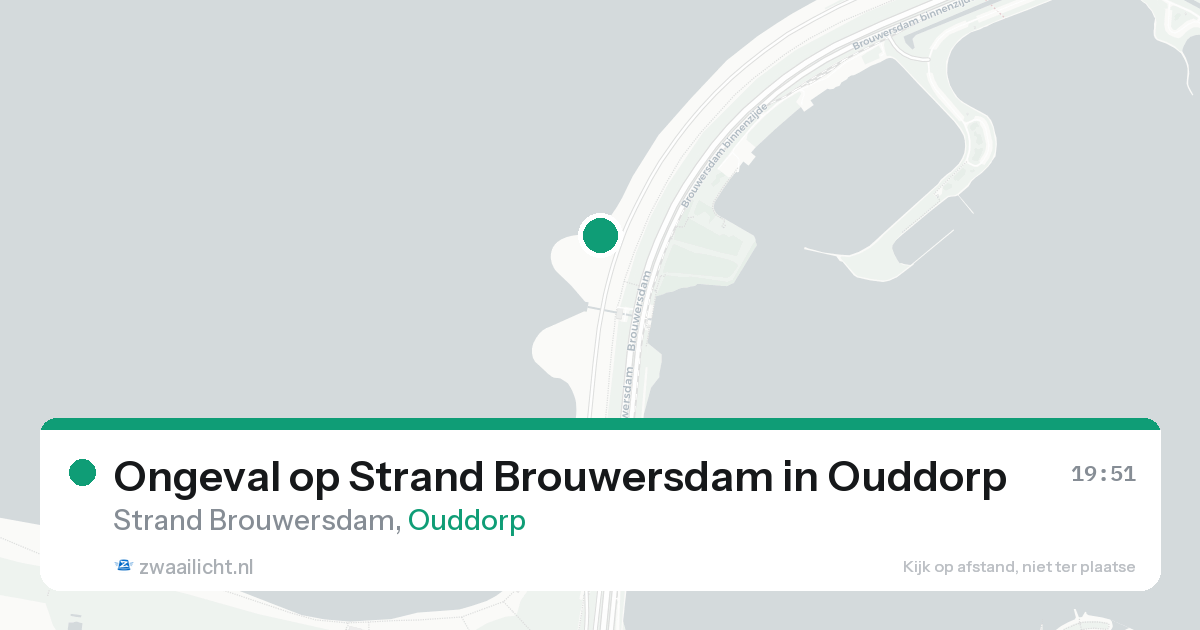 Ongeval op Strand Brouwersdam in Ouddorp — 15 aug 2026