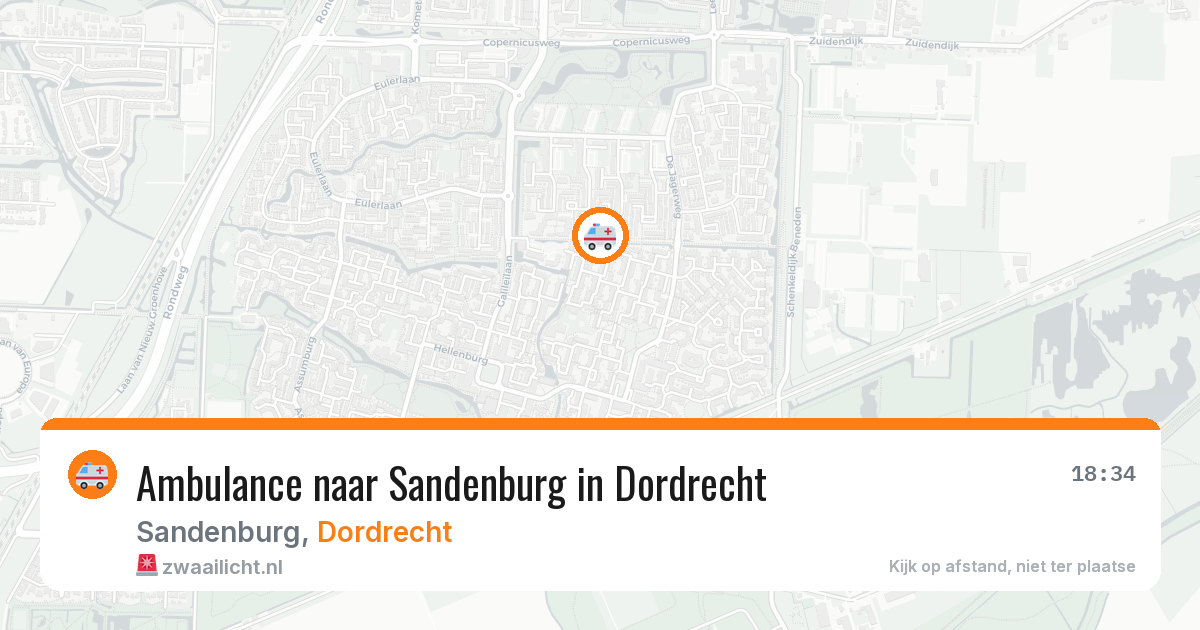 Ambulance naar Sandenburg in Dordrecht — 5 apr 2026