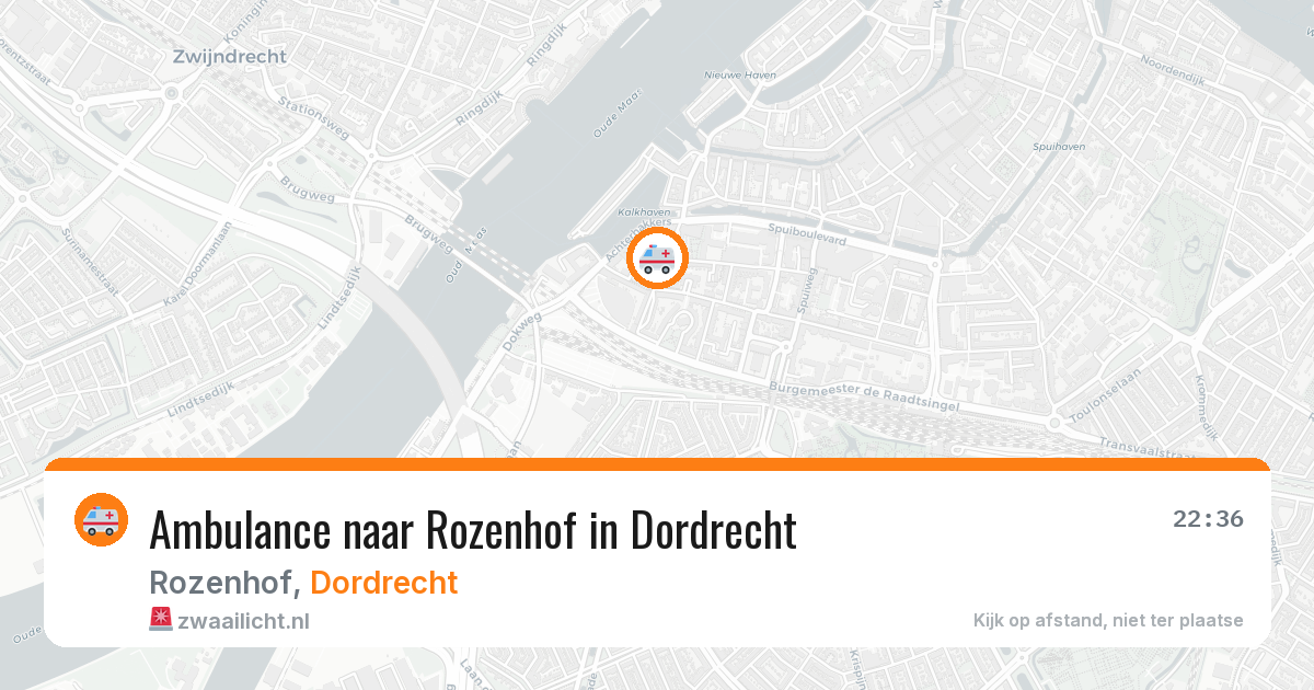 Ambulance naar Rozenhof in Dordrecht — 29 mrt 2026