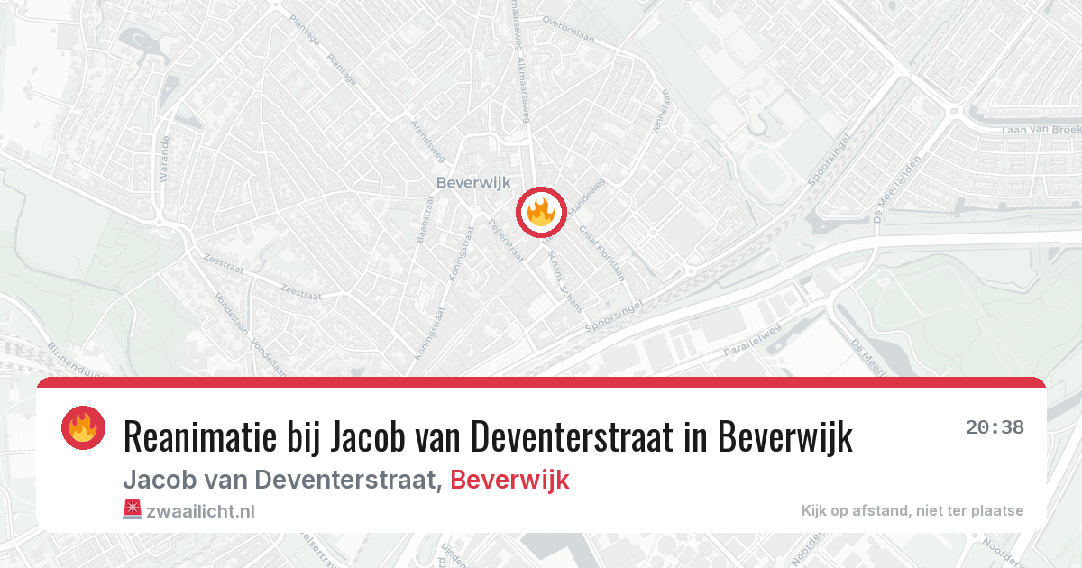 Reanimatie bij Jacob van Deventerstraat in Beverwijk — 18 jul 2026