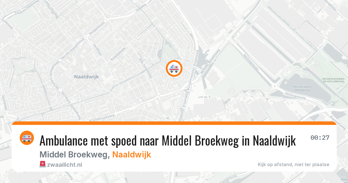 Ambulance met spoed naar Middel Broekweg in Naaldwijk — 4 mei 2026