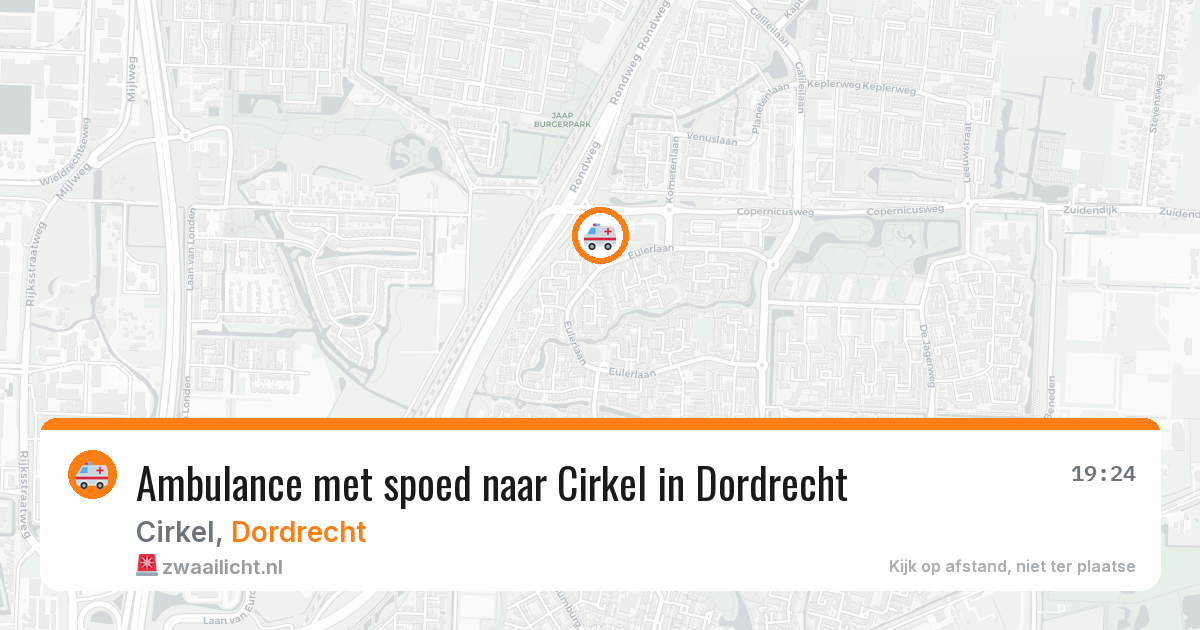 Ambulance met spoed naar Cirkel in Dordrecht — 13 apr 2026