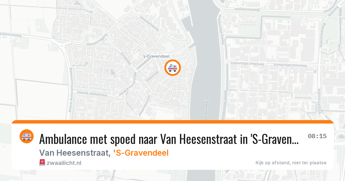 Ambulance met spoed naar Van Heesenstraat in 'S-Gravendeel — 19 mrt 2026