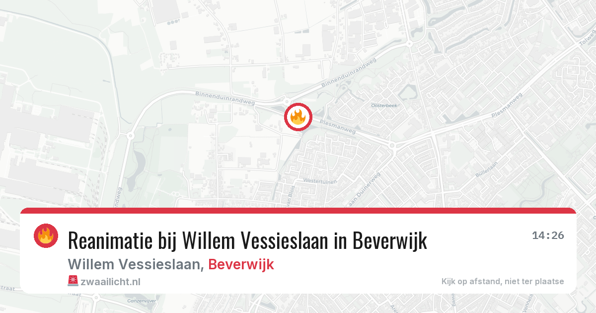 Reanimatie bij Willem Vessieslaan in Beverwijk — 28 mei 2026
