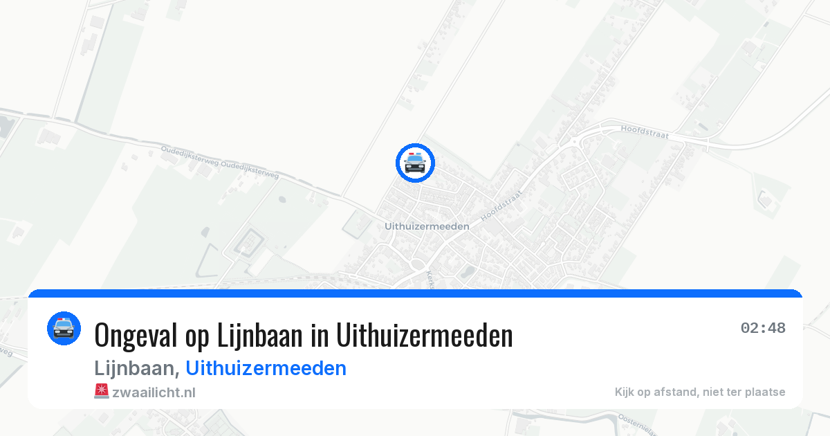 Ongeval op Lijnbaan in Uithuizermeeden — 22 mrt 2026
