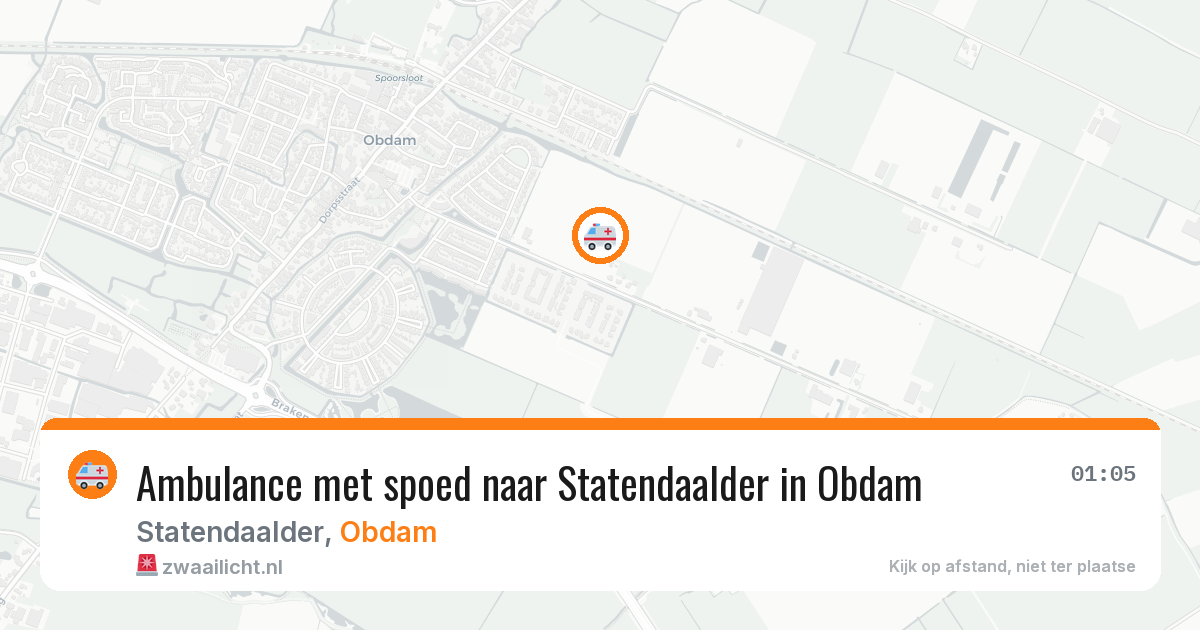 Ambulance met spoed naar Statendaalder in Obdam — 9 feb 2026