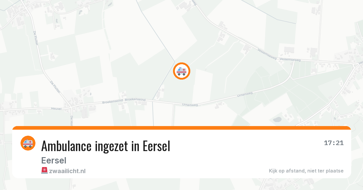 Ambulance ingezet in Eersel — 10 aug 2026