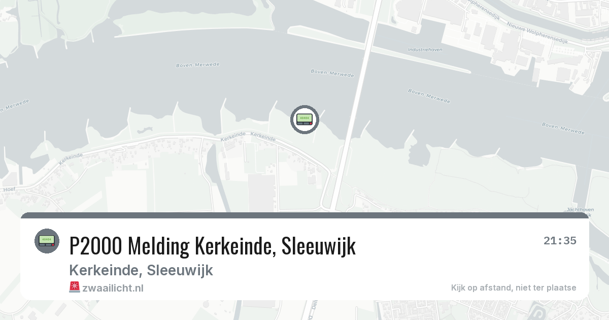 P2000 Melding Kerkeinde, Sleeuwijk — 15 jun 2026