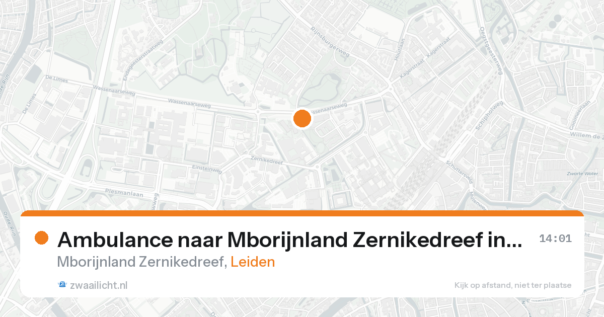 Ambulance naar Mborijnland Zernikedreef in Leiden — 7 feb 2026