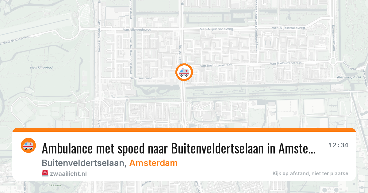 Ambulance met spoed naar Buitenveldertselaan in Amsterdam — 19 jun 2026