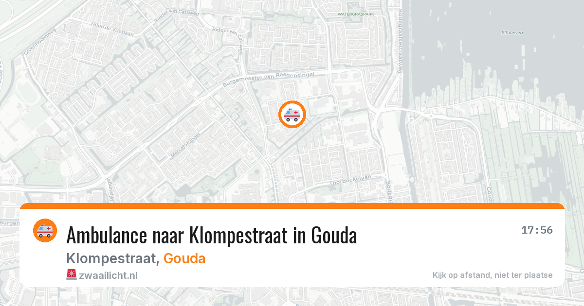 Ambulance naar Klompestraat in Gouda — 22 apr 2026