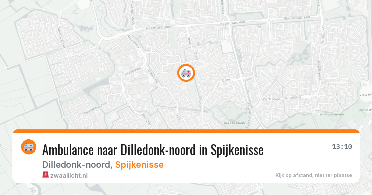 Ambulance naar Dilledonk-noord in Spijkenisse — 18 mrt 2026