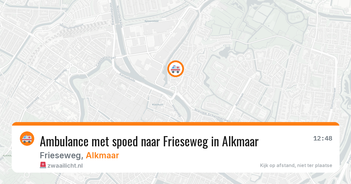 Ambulance met spoed naar Frieseweg in Alkmaar — 29 mei 2026