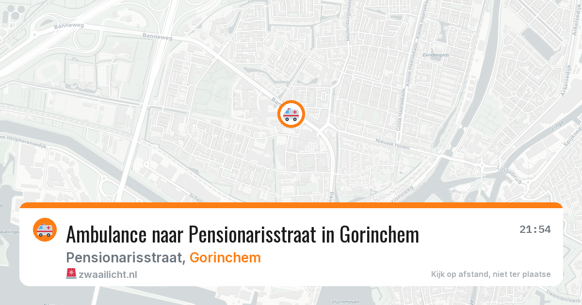 Ambulance naar Pensionarisstraat in Gorinchem — 20 apr 2026