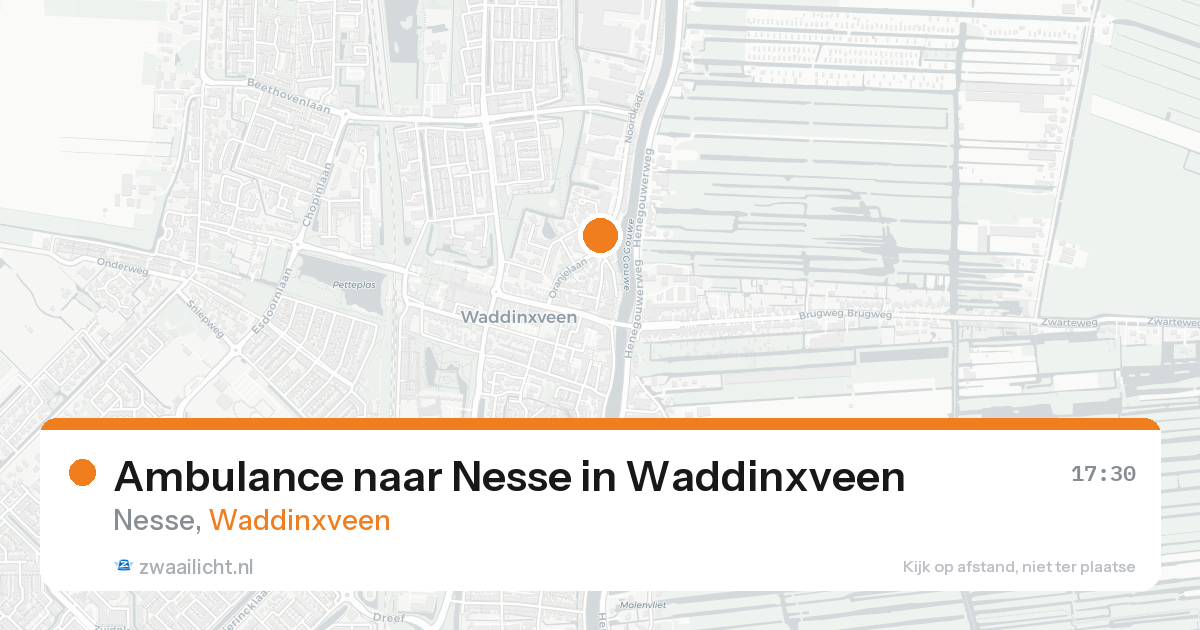 Ambulance naar Nesse in Waddinxveen — 11 jun 2026