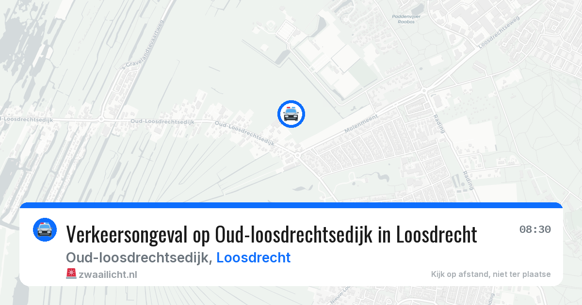 Verkeersongeval op Oud-loosdrechtsedijk in Loosdrecht — 26 mrt 2026
