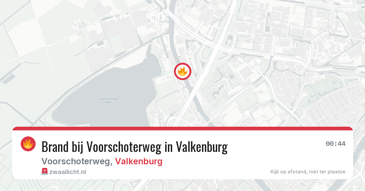 Brand bij Voorschoterweg in Valkenburg — 21 jun 2026