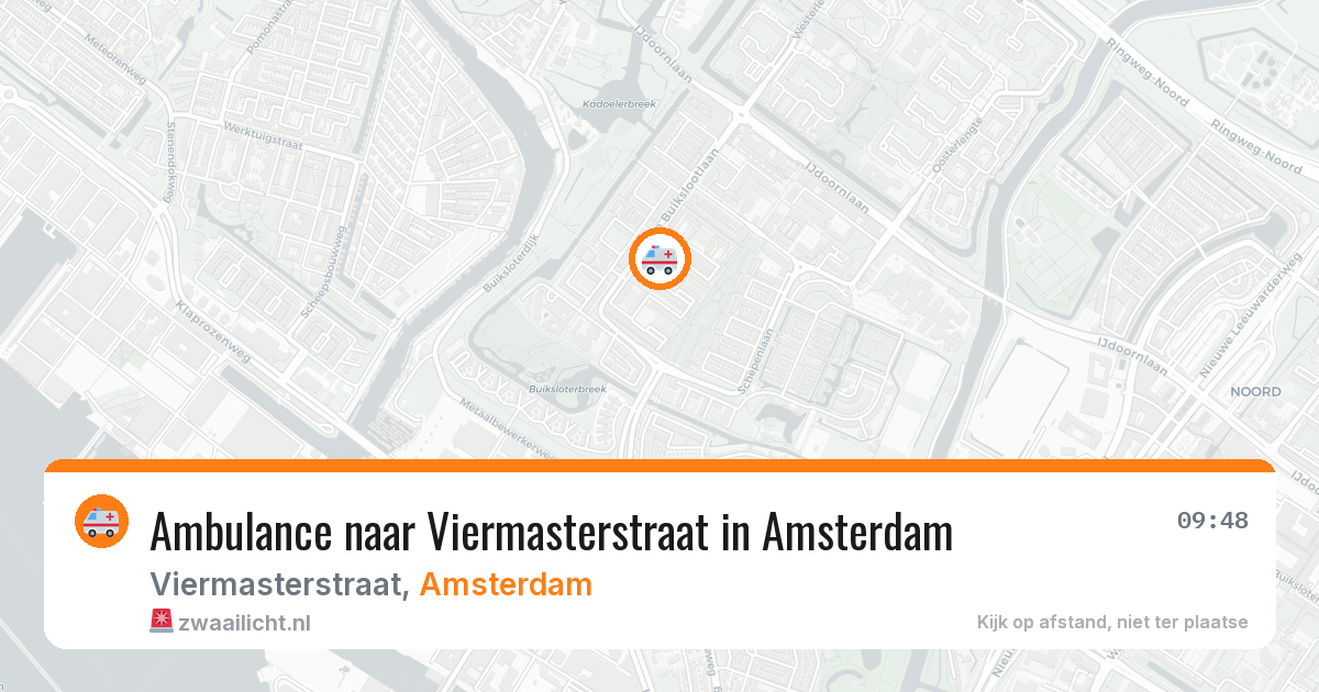 Ambulance naar Viermasterstraat in Amsterdam — 29 jun 2026