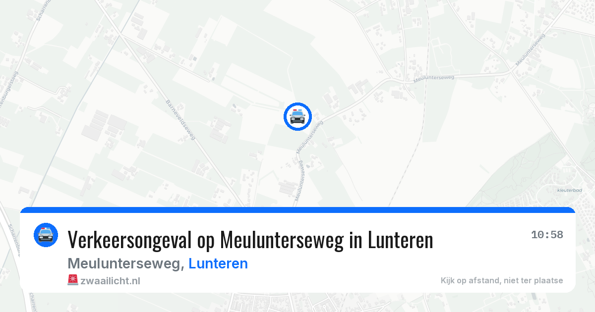 Verkeersongeval op Meulunterseweg in Lunteren — 21 mei 2026