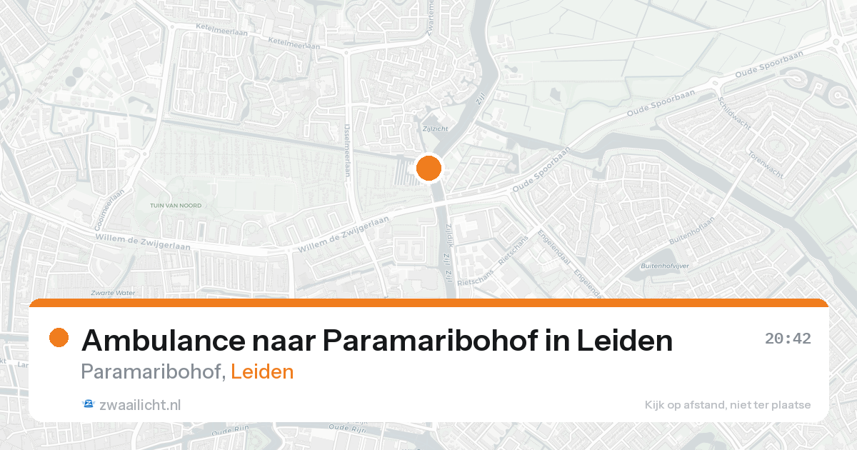 Ambulance naar Paramaribohof in Leiden — 3 jun 2026