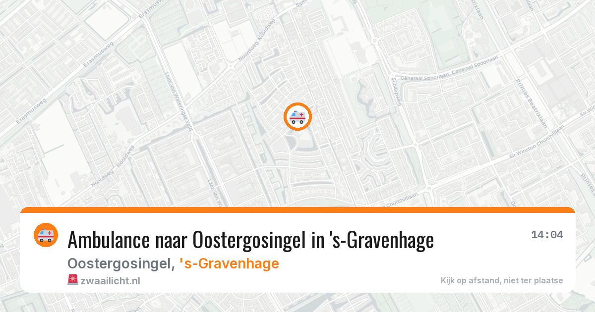 Ambulance naar Oostergosingel in 's-Gravenhage — 24 mei 2026
