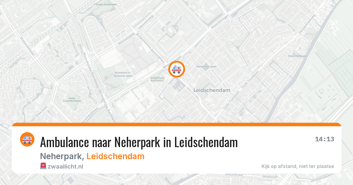 Ambulance naar Neherpark in Leidschendam — 16 mrt 2026