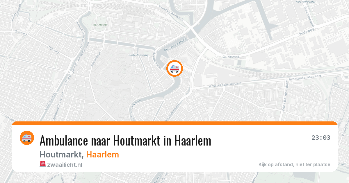 Ambulance naar Houtmarkt in Haarlem — 16 jun 2026