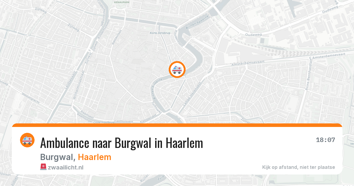 Ambulance naar Burgwal in Haarlem — 10 jul 2026