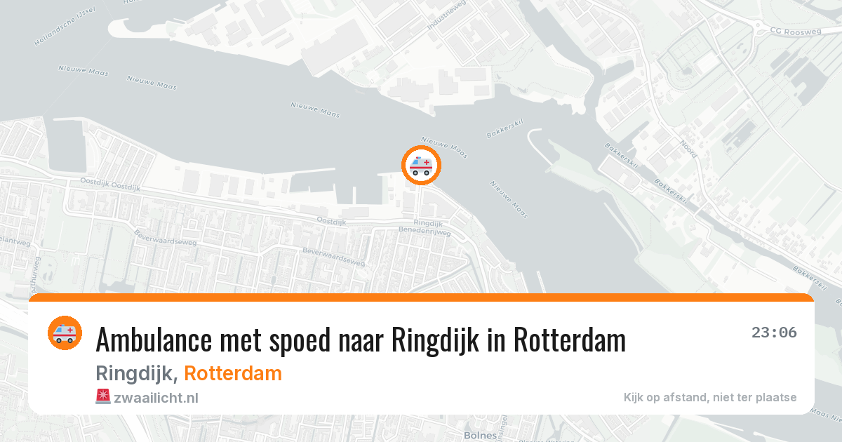 Ambulance met spoed naar Ringdijk in Rotterdam — 22 mei 2026