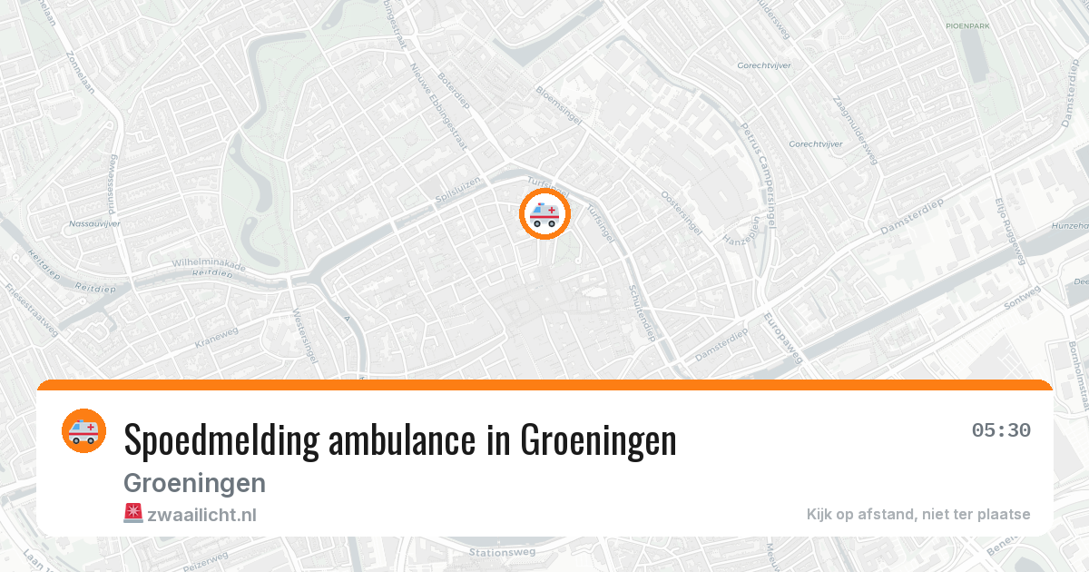 Spoedmelding ambulance in Groeningen — 20 feb 2026