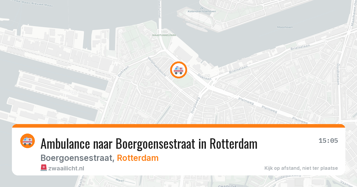 Ambulance naar Boergoensestraat in Rotterdam — 12 aug 2026