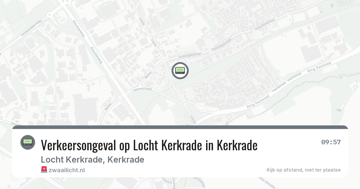 Verkeersongeval op Locht Kerkrade in Kerkrade — 8 aug 2026