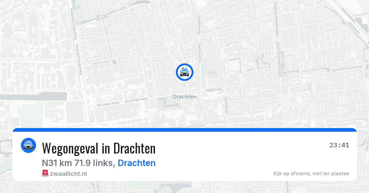 Wegongeval in Drachten — 27 jun 2026