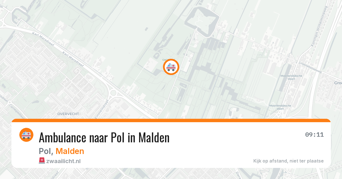 Ambulance naar Pol in Malden — 29 jan 2026