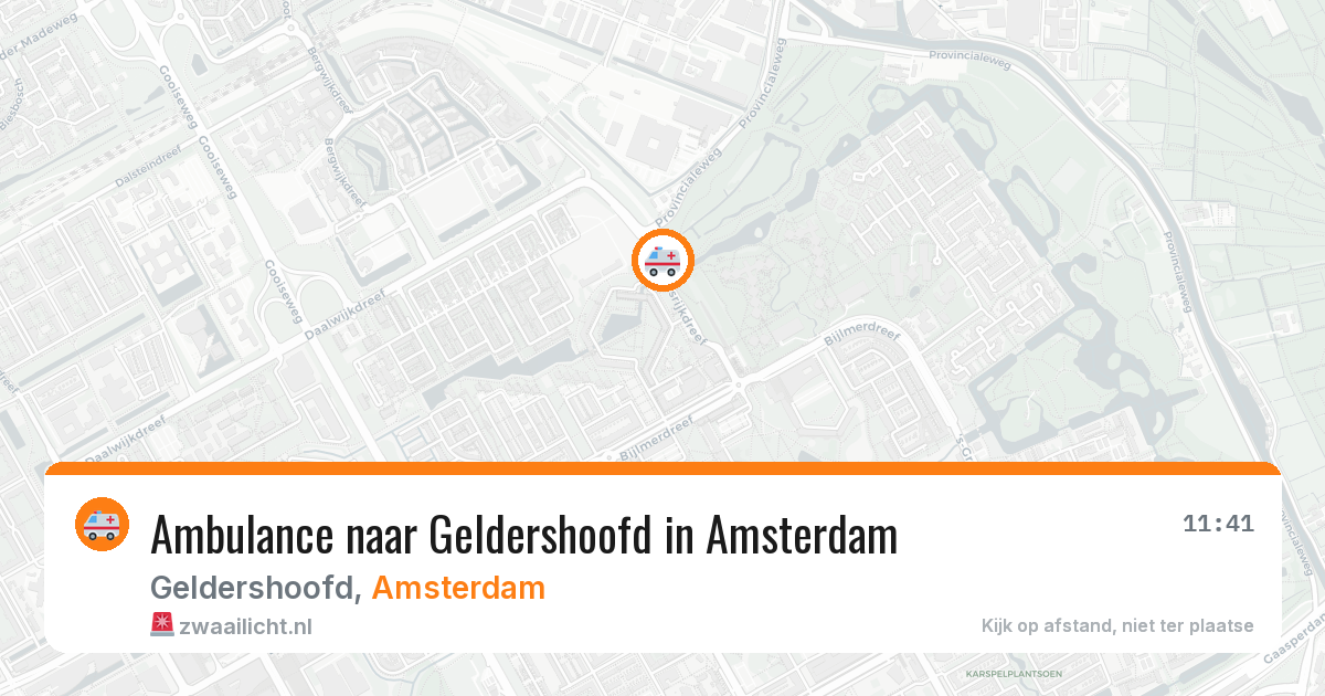Ambulance naar Geldershoofd in Amsterdam — 30 jun 2026