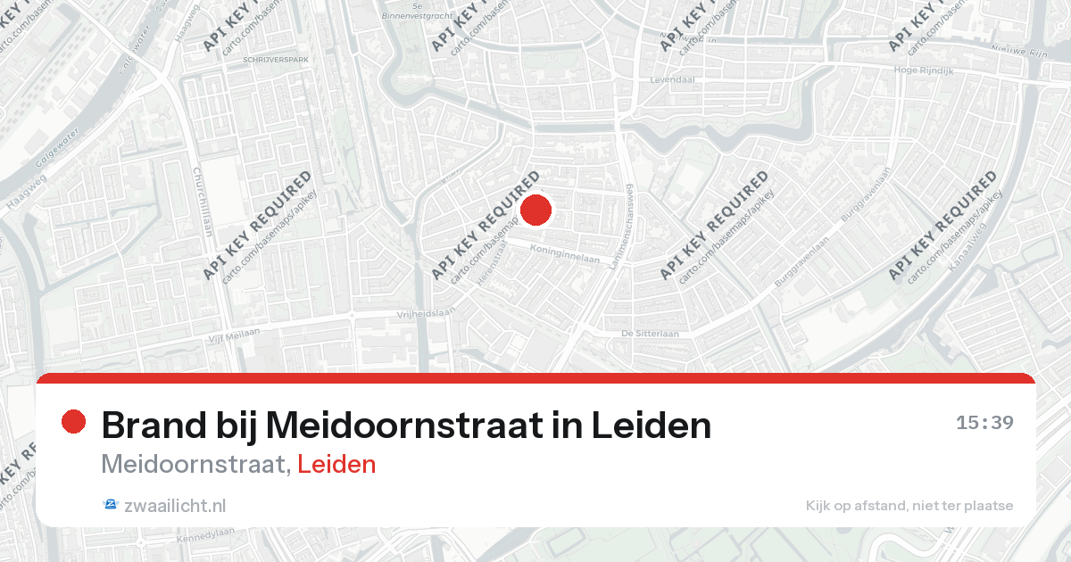 Brand bij Meidoornstraat in Leiden — 26 feb 2026
