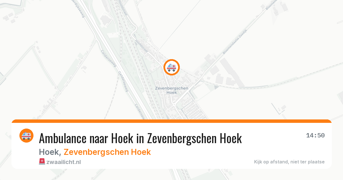 Ambulance naar Hoek in Zevenbergschen Hoek — 8 jun 2026