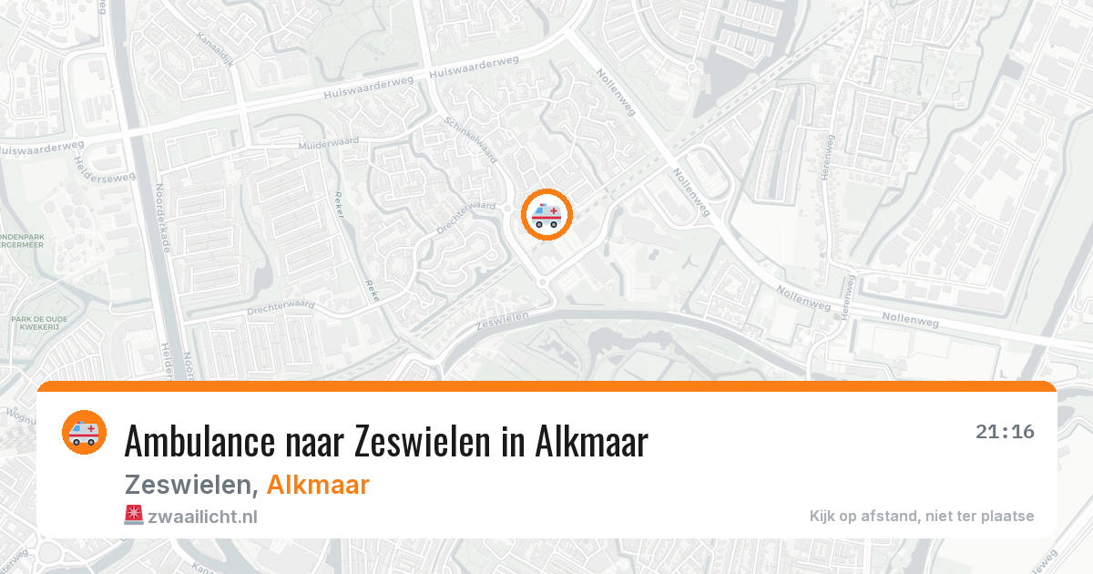 Ambulance naar Zeswielen in Alkmaar — 14 mrt 2026